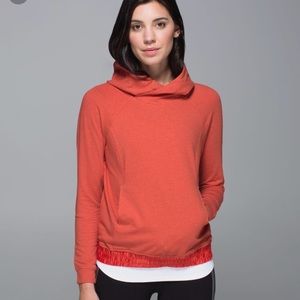 LULULEMON All good Orange Pullover Hoodie (size 6)